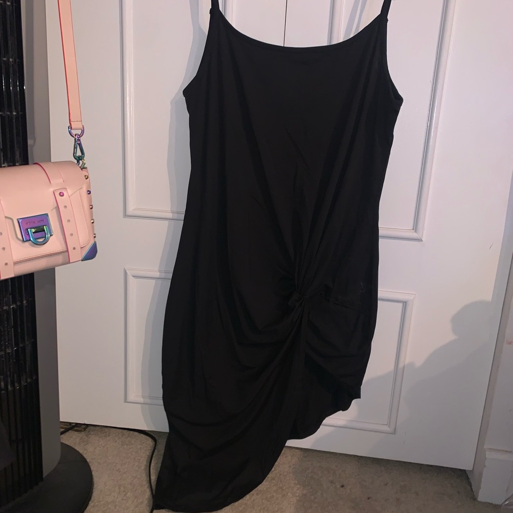 shein Plus Solid Twist Hem Cami Dress